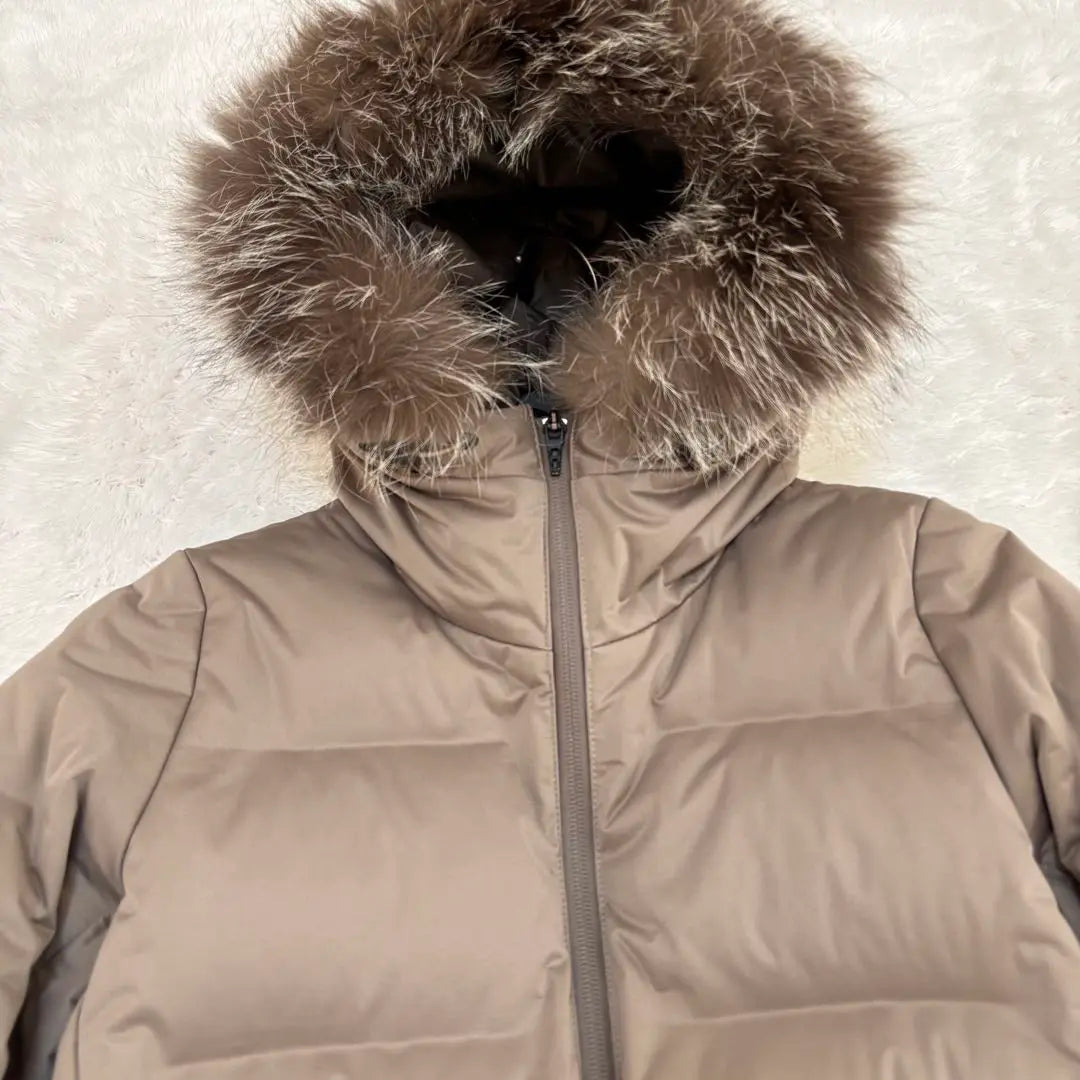 DESCENTE Mizusawa Down Jacket Silver Fox Fur