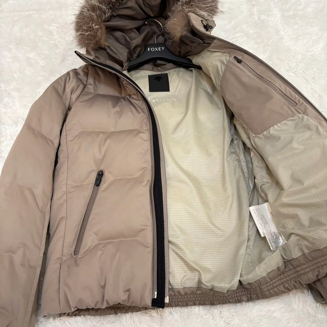 DESCENTE Mizusawa Down Jacket Silver Fox Fur