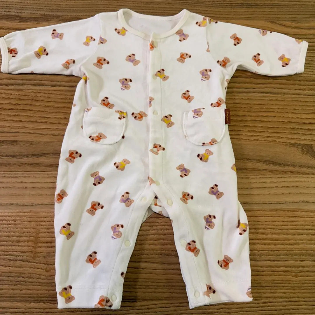 Aprere Cool Bear Pattern Romper 60