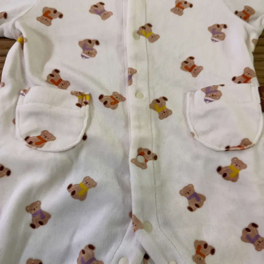 Aprere Cool Bear Pattern Romper 60