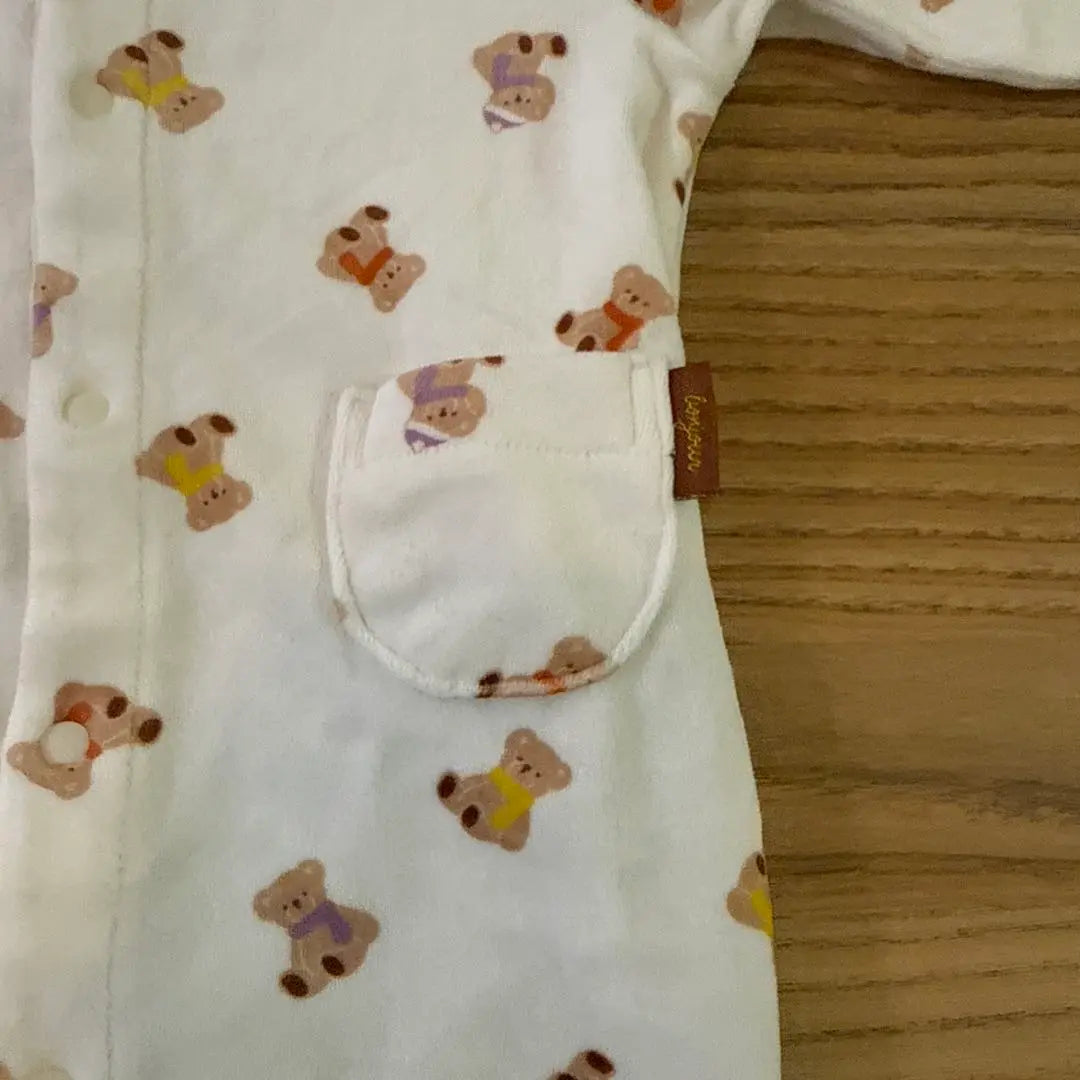 Aprere Cool Bear Pattern Romper 60