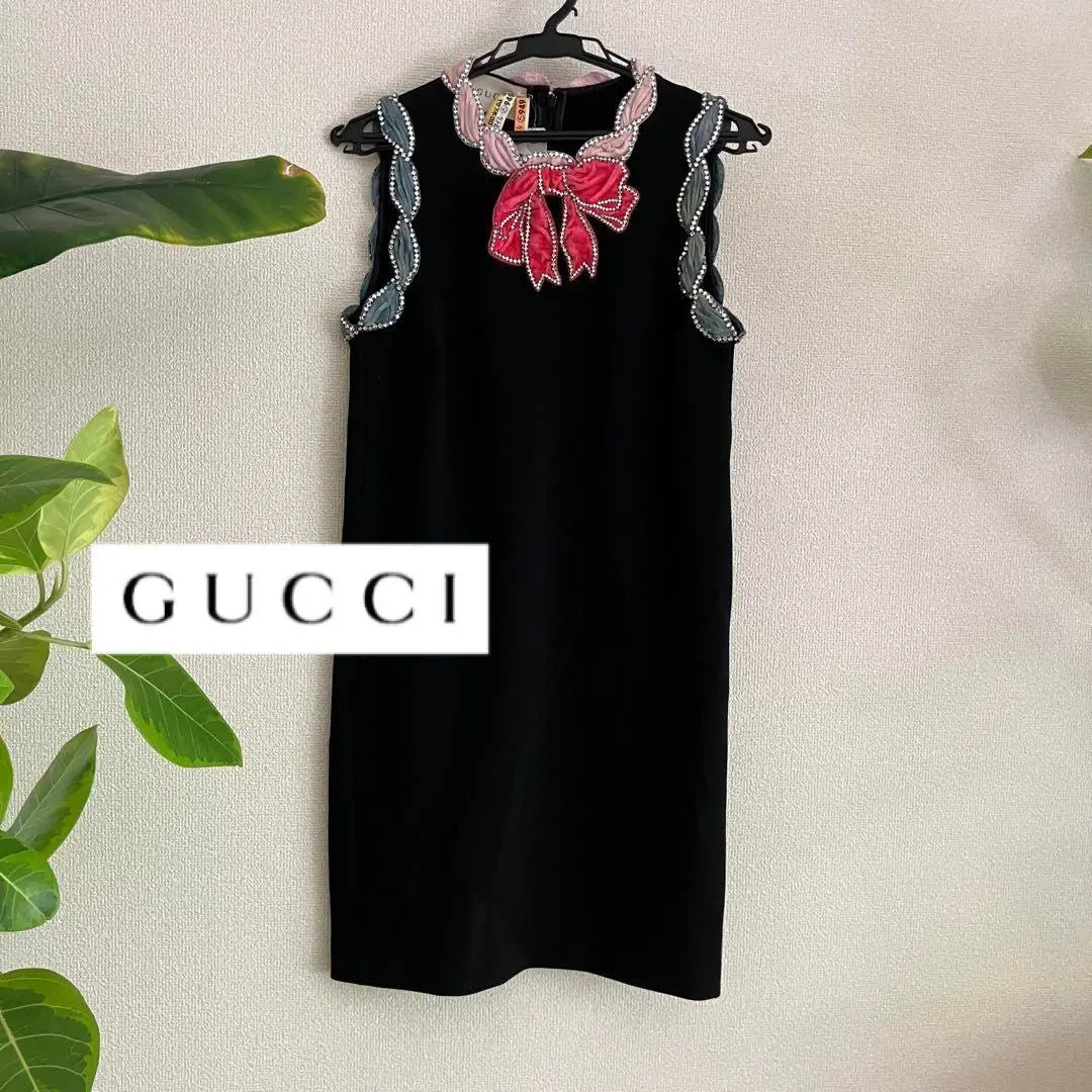 Vestido con cinta decorativa GUCCI ★MS01