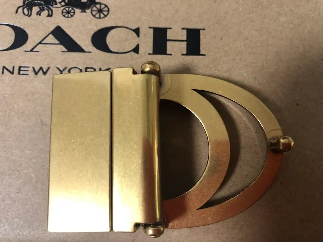 COACH Coach New genuine reversible belt rotating buckle