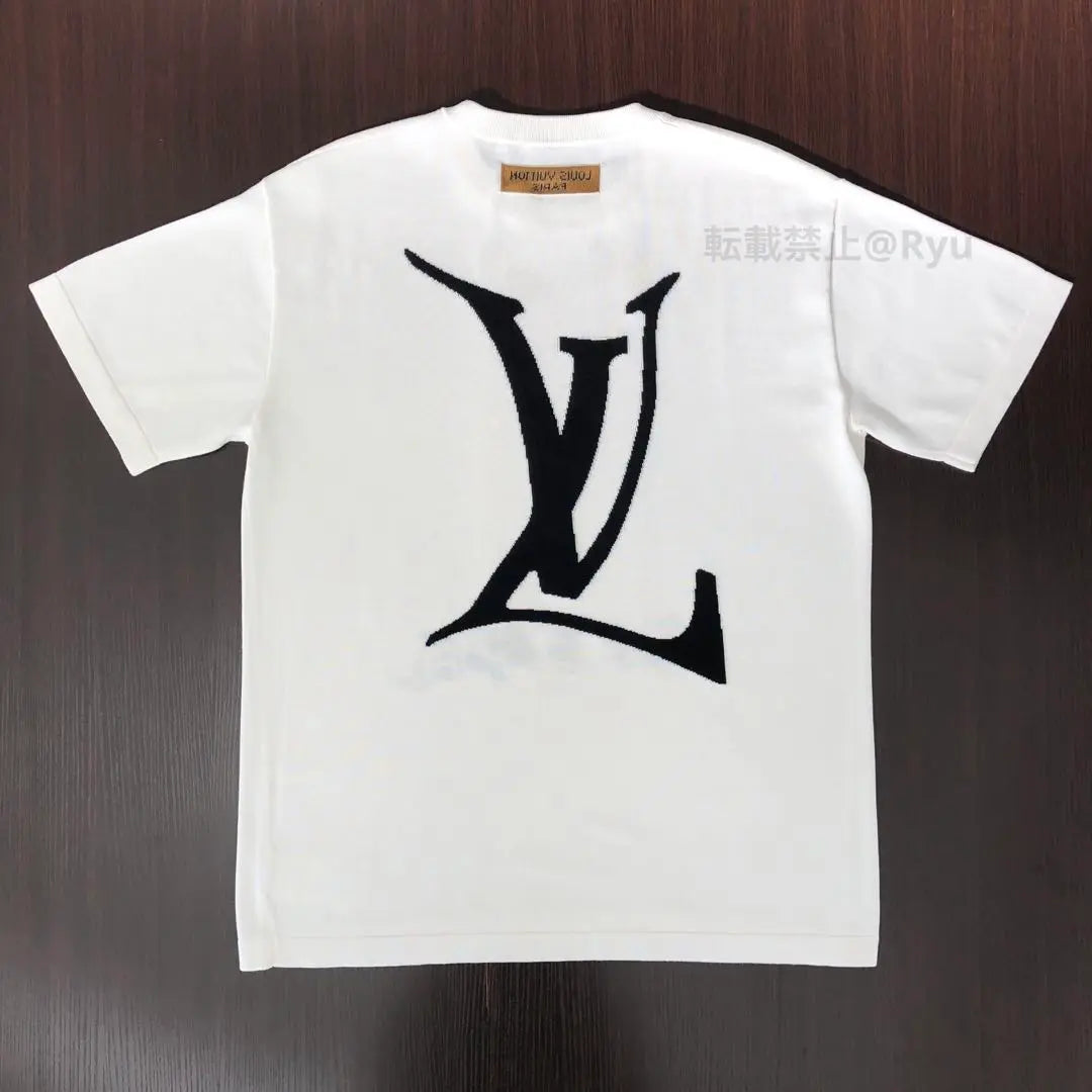 Louis Vuitton Camiseta Louis Vuitton End Gall De Punto De Manga Corta Blanco | ルイヴィトン LOUIS VUITTON エンドゴール 半袖ニット Tシャツ 白