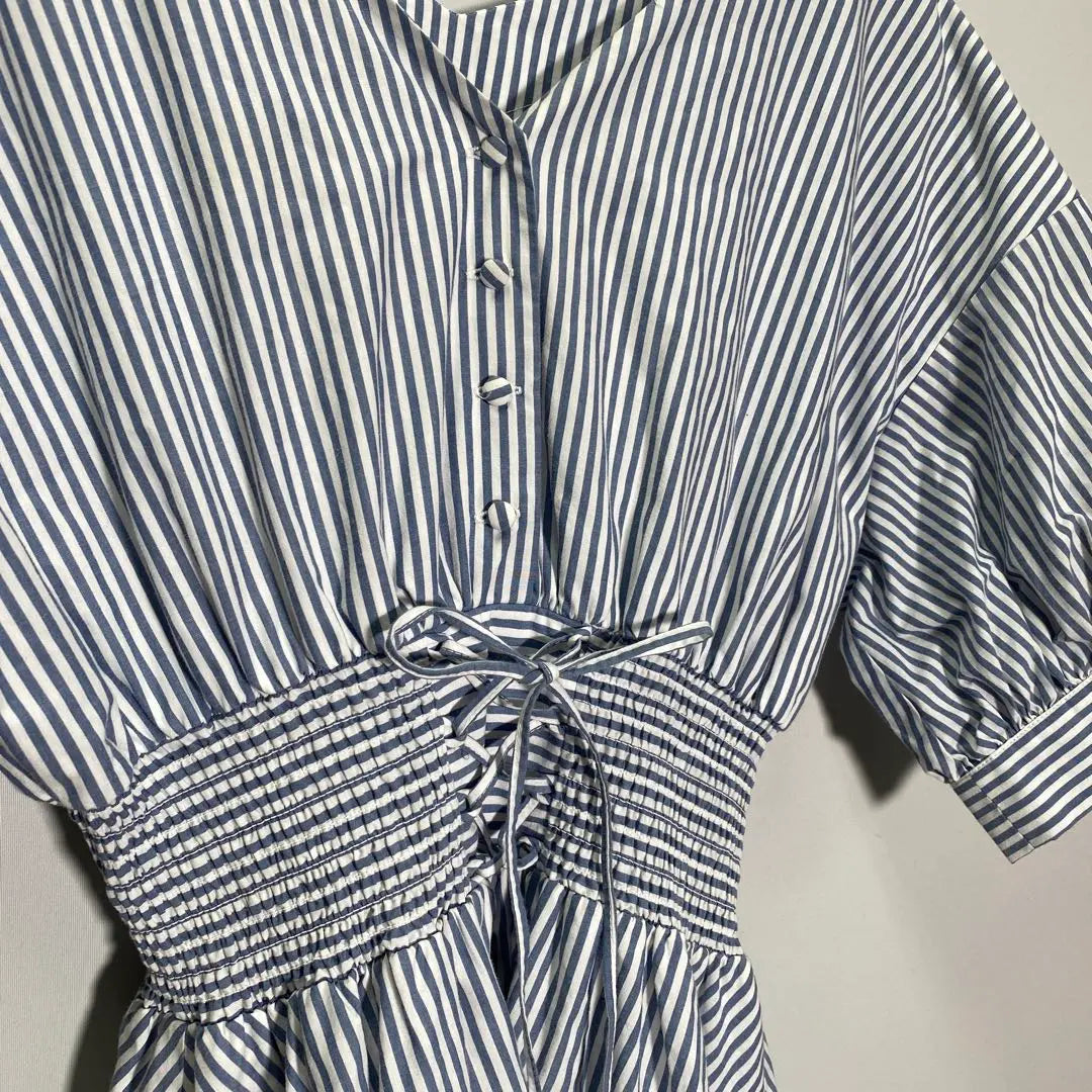 [NICE CLAUP] Stripe short sleeve dress