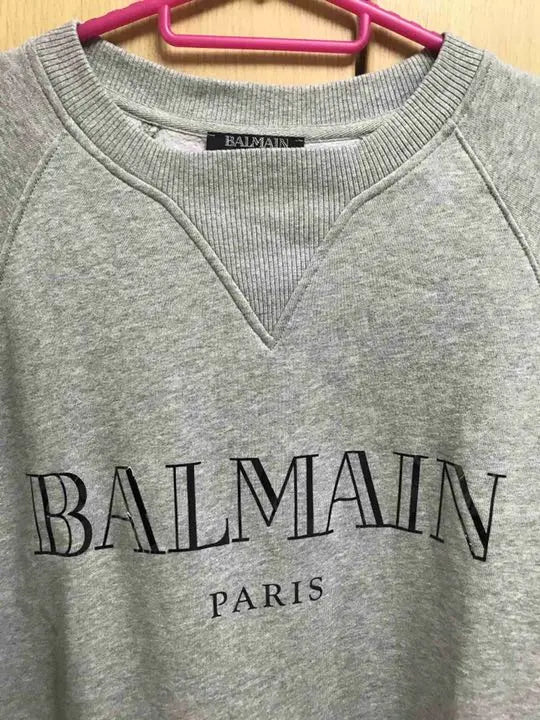 Domestic regular 18AW BALMAIN BALMAIN logo sweatshirt