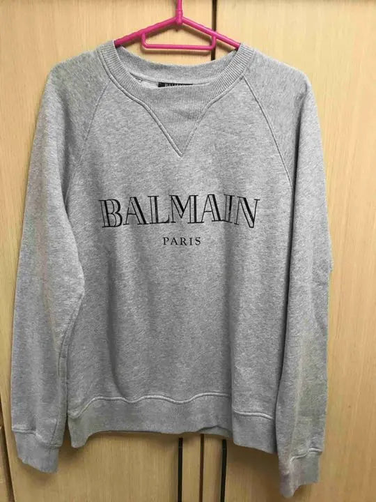 Domestic regular 18AW BALMAIN BALMAIN logo sweatshirt