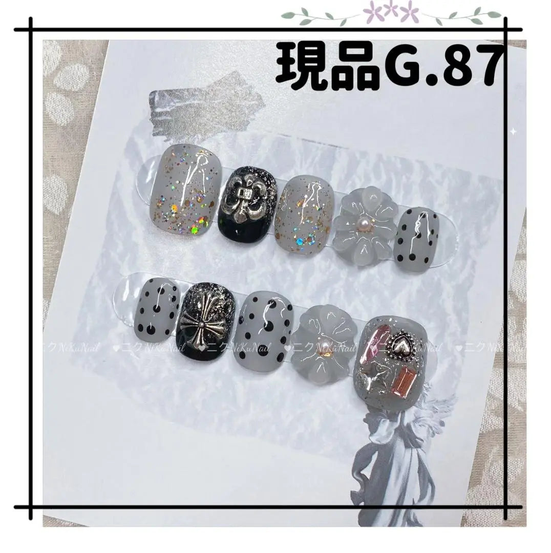 G.87S Actual Nail Tip Gal Nuance Subculture Mass Production Y2K Coming of Age Ceremony Chrome