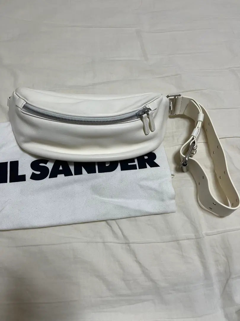 New JIL SANDER White Body Bag Belt Bag