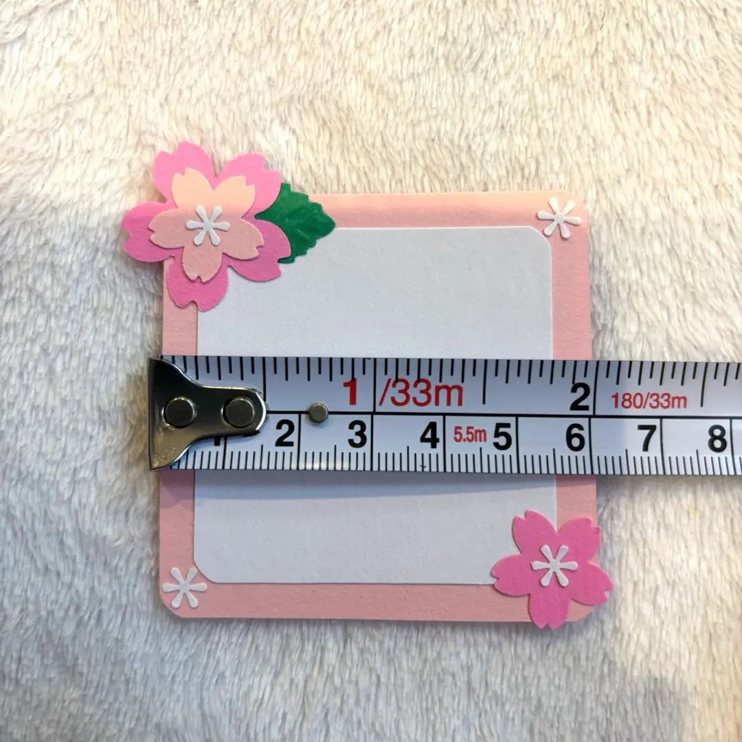 Craft Punch Message Card Sakura Spring 10 Pieces Handmade