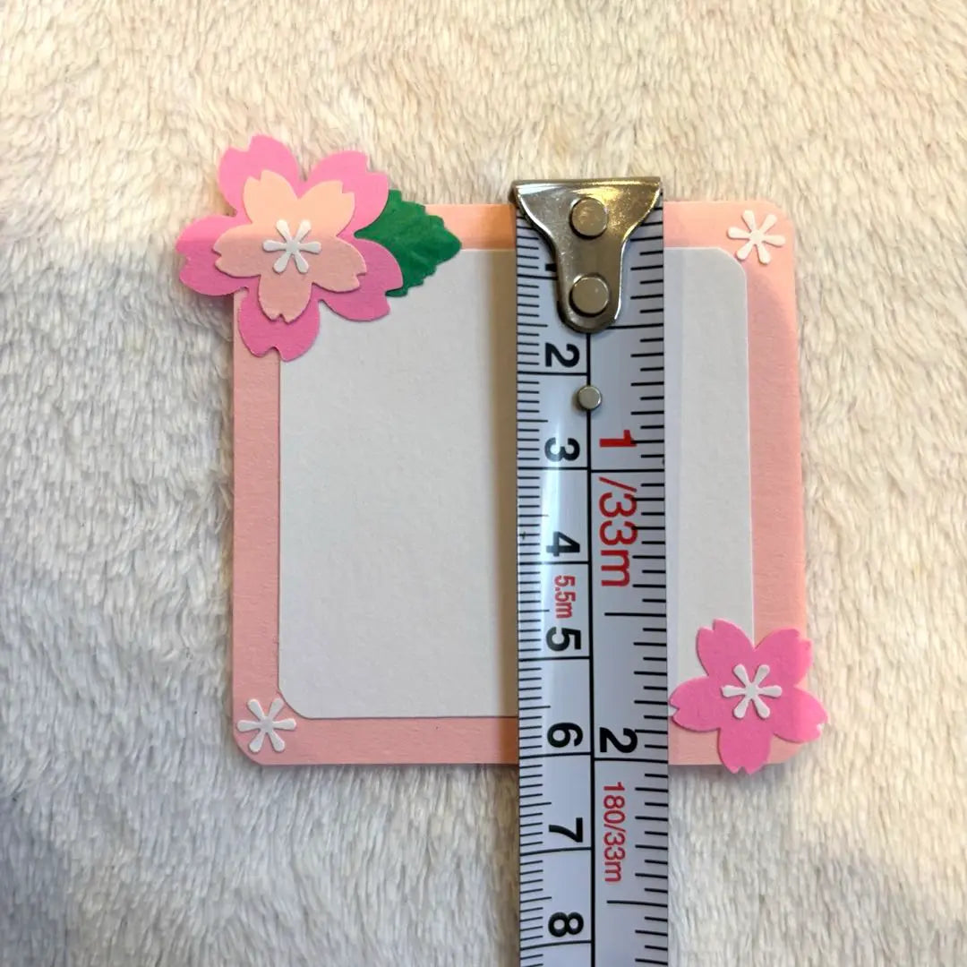 Craft Punch Message Card Sakura Spring 10 Pieces Handmade