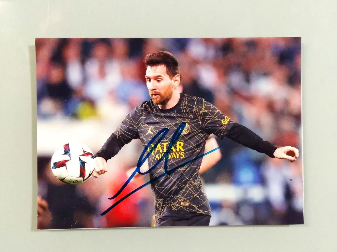 En venta...Foto tamaño 2L con Messi autografiado...Lionel Messi