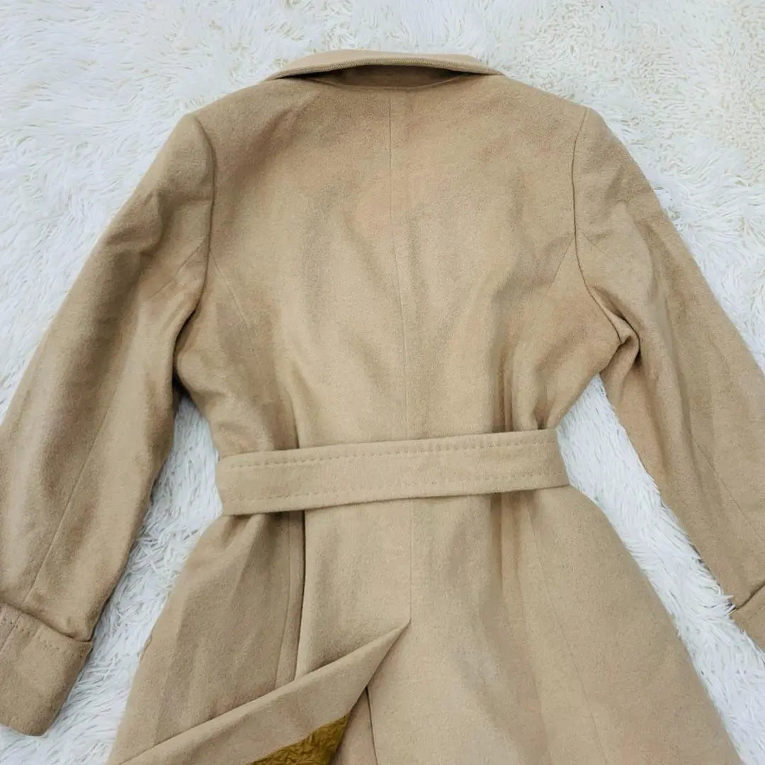 Beautiful condition XL Aquascutum long coat Angora A-line with bell t