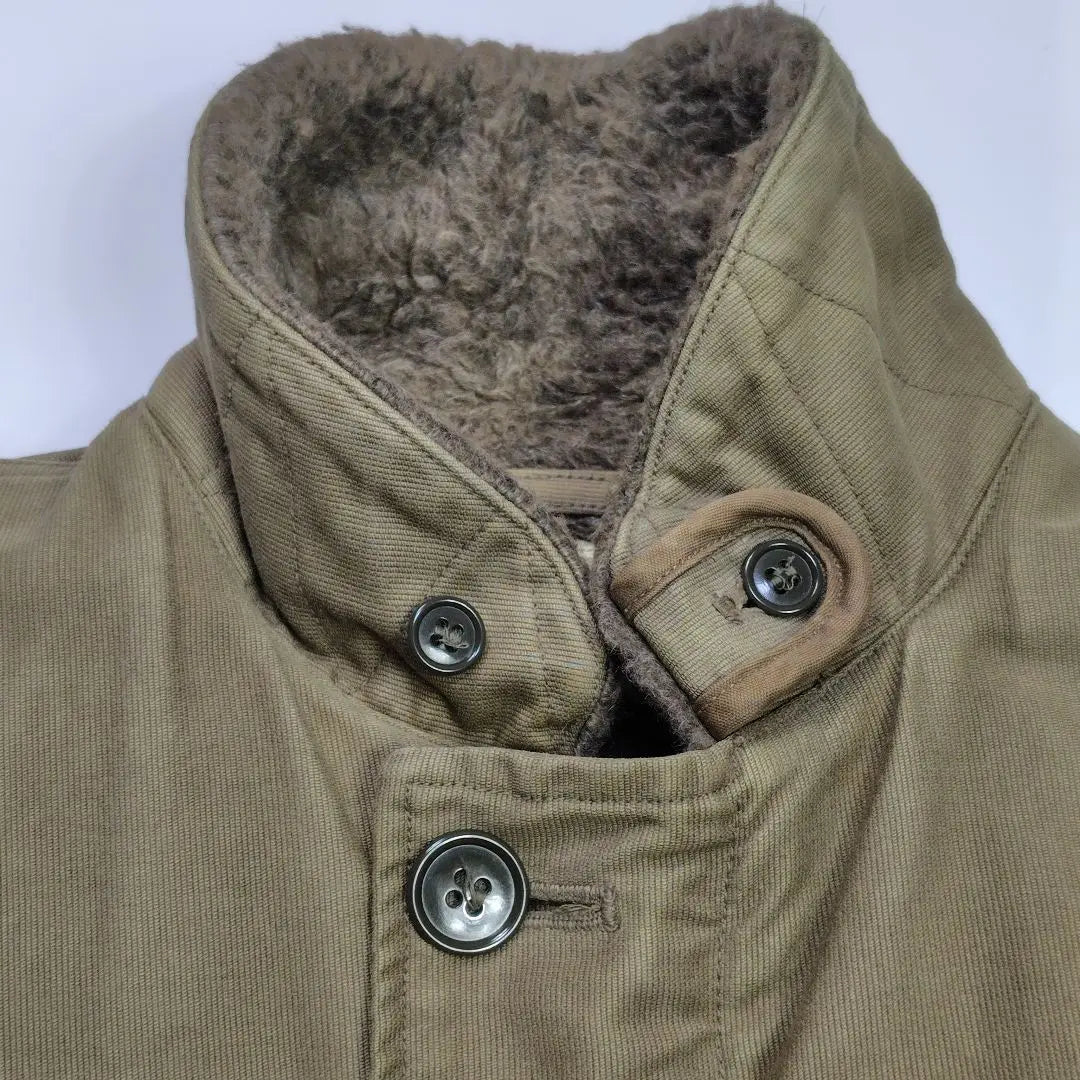 Buzz Rickson's Deck Jacket M Olive Boa Lining Flight Jacket