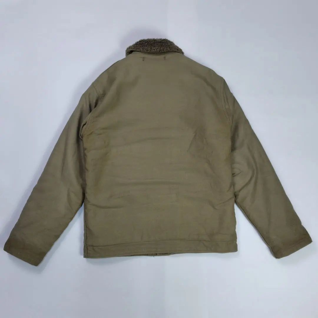 Buzz Rickson's Deck Jacket M Olive Boa Lining Flight Jacket