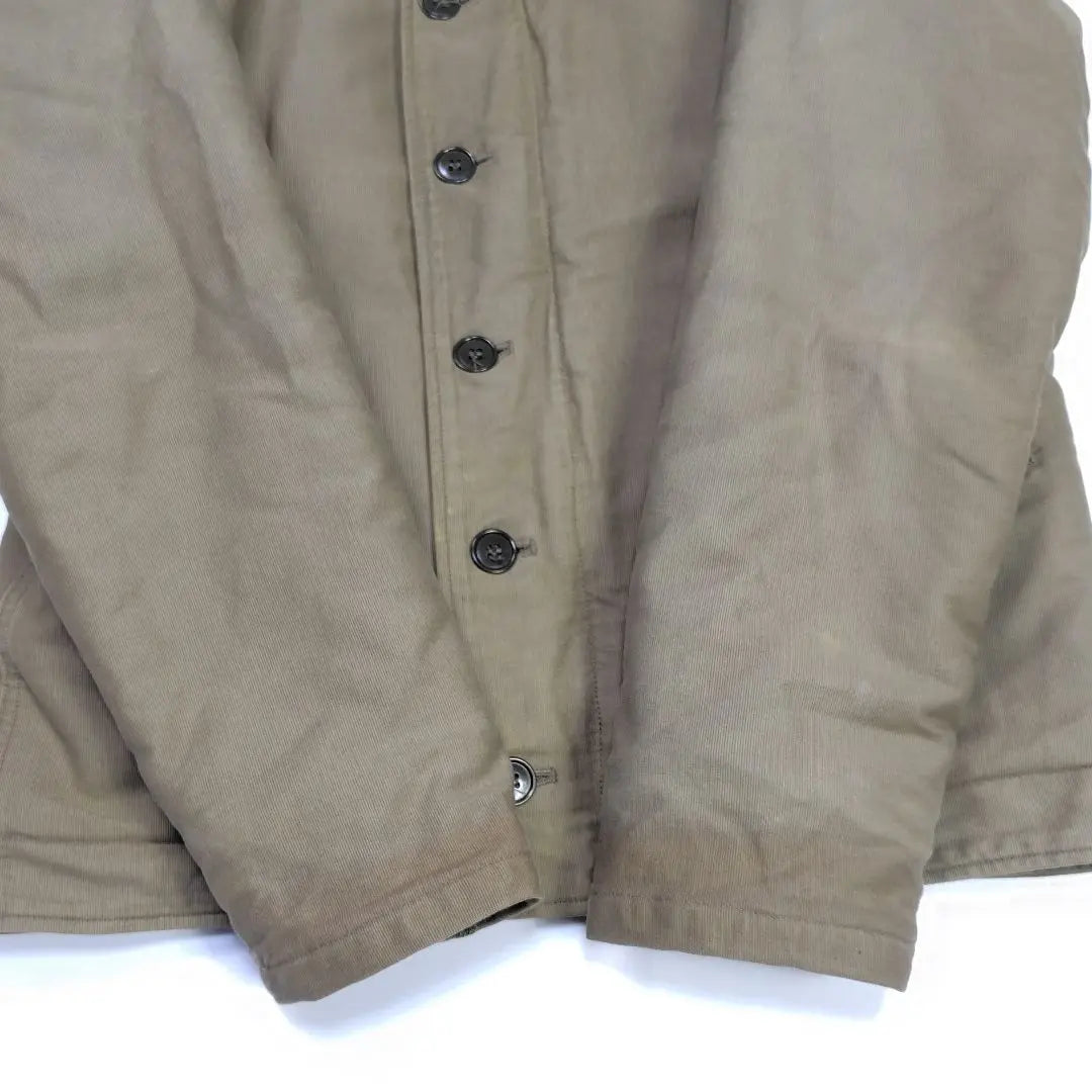 Buzz Rickson's Deck Jacket M Olive Boa Lining Flight Jacket