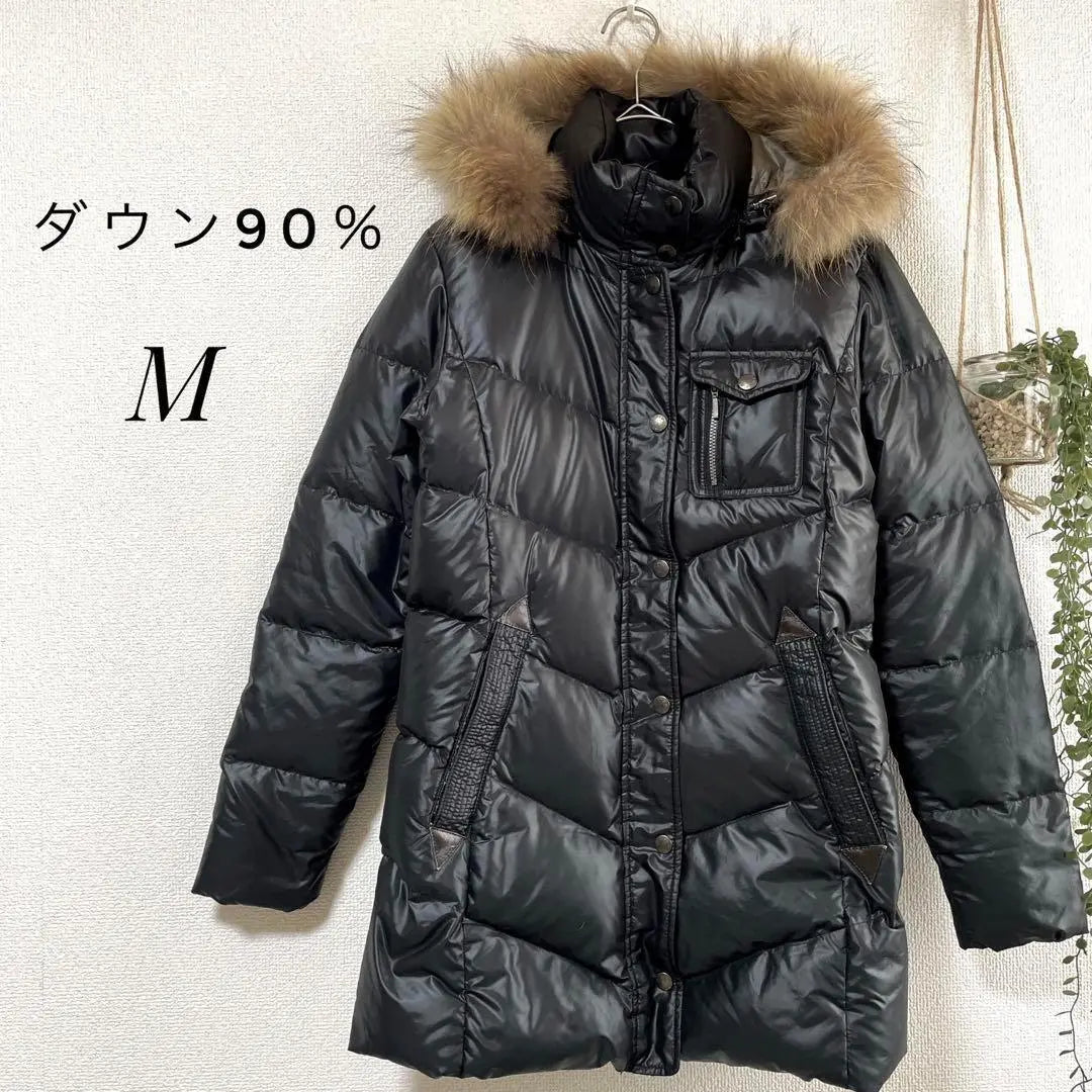 Shimamura Premium Down 90% Fur Hood Removable Perfect for midwinter M