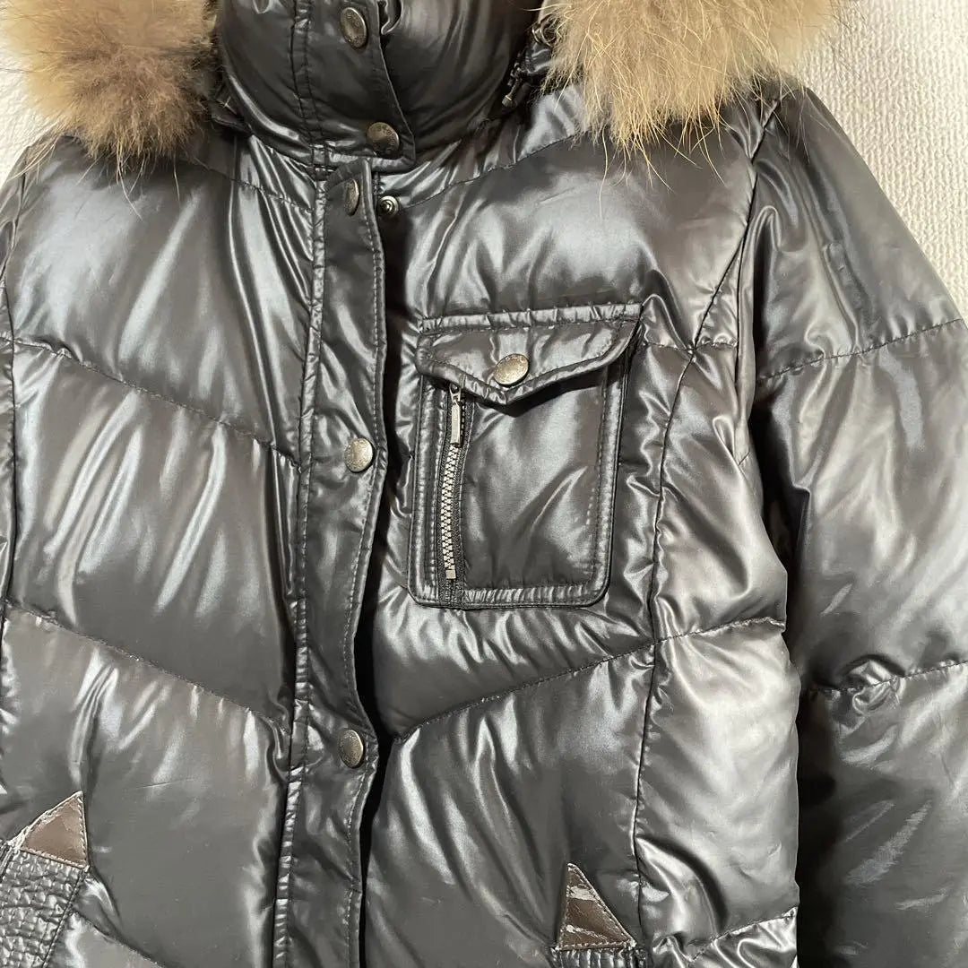 Shimamura Premium Down 90% Fur Hood Removable Perfect for midwinter M