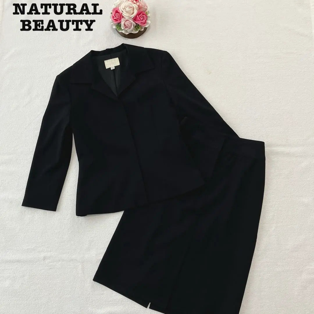 Natural Beauty Skirt Setup Formal Suit M Black