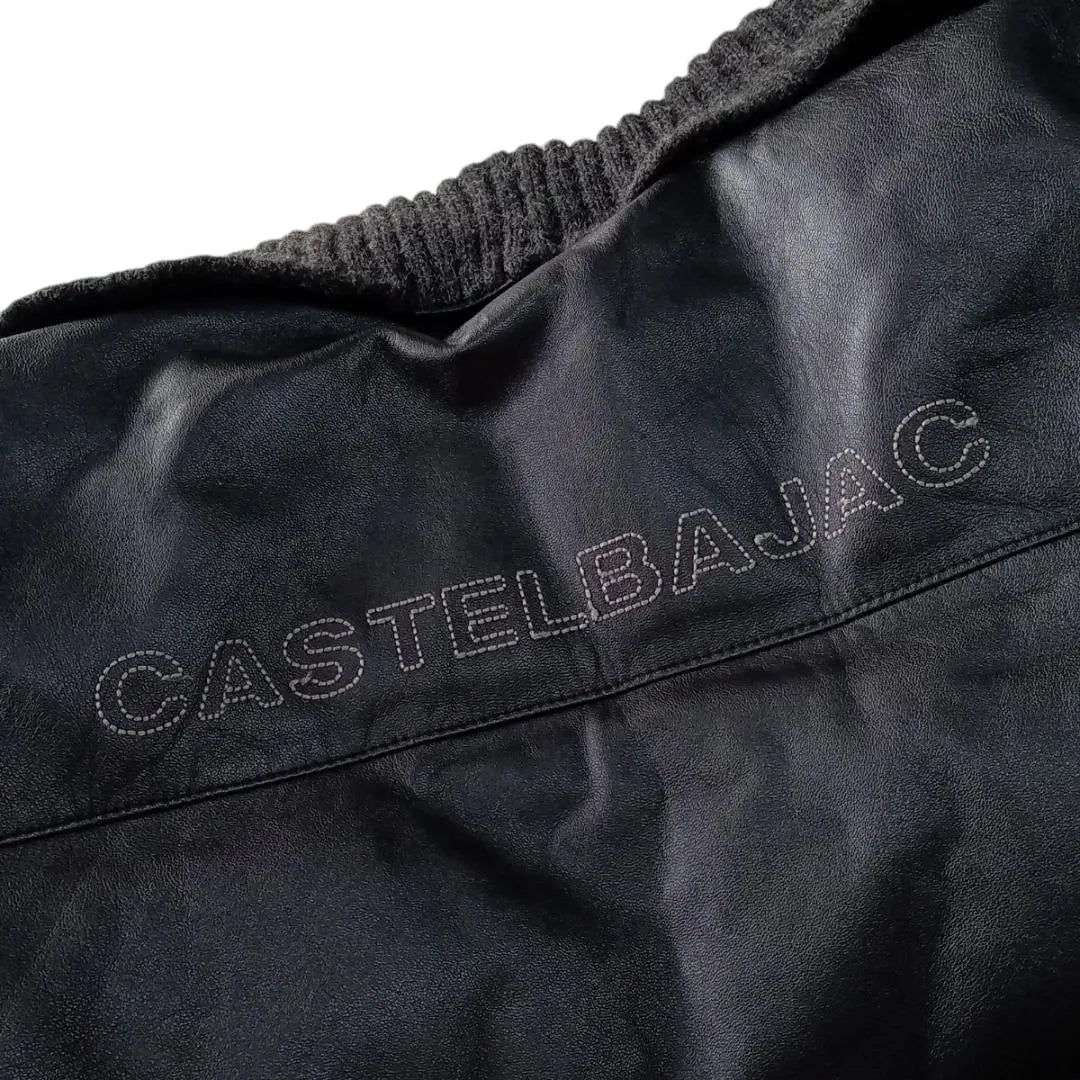 CASTELBAJAC Castelba Jack Jack Lamb Leather Down Jacket 3 Black