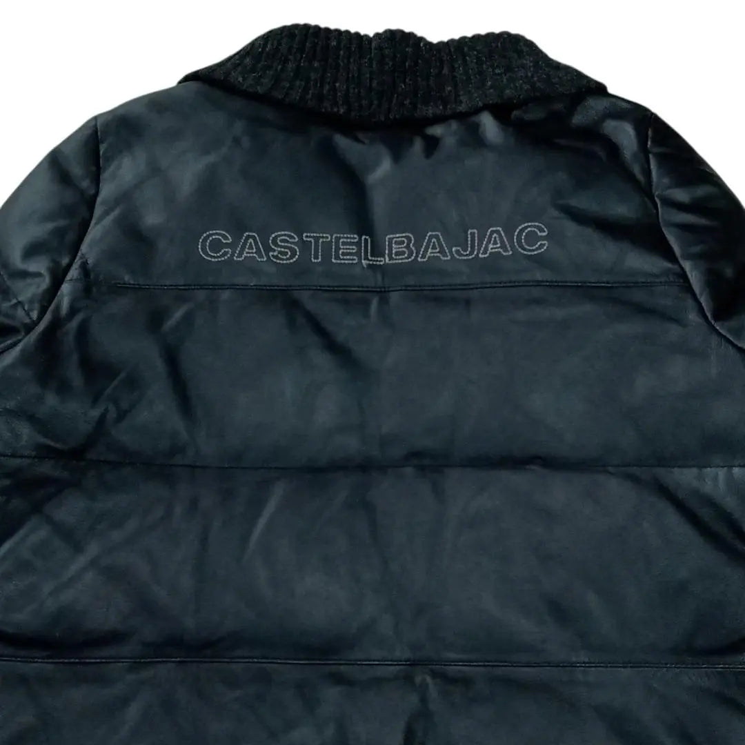 CASTELBAJAC Castelba Jack Jack Lamb Leather Down Jacket 3 Black