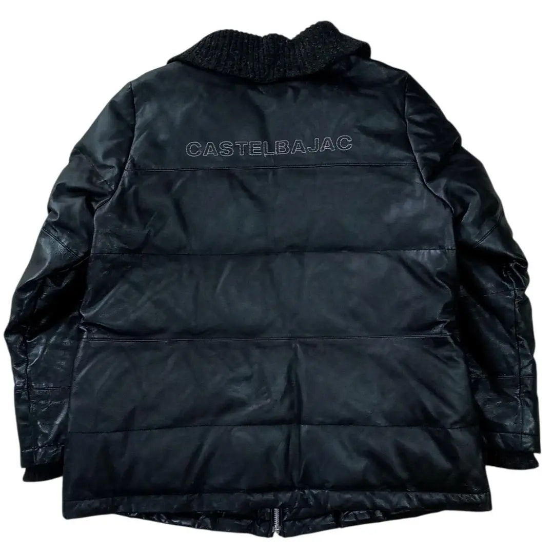 CASTELBAJAC Castelba Jack Jack Lamb Leather Down Jacket 3 Black