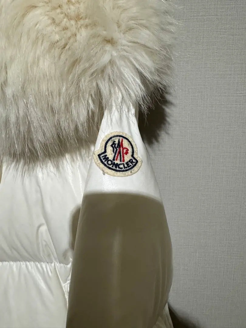 Chaqueta de plumón auténtica blanca de MONCLER