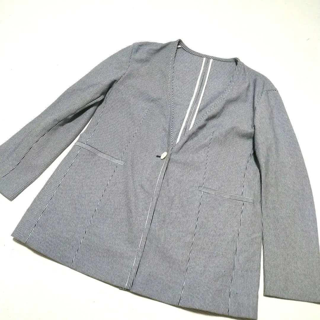 Good condition ladies M ☆ Tomorrowland soft stretch fabric no collar jacket