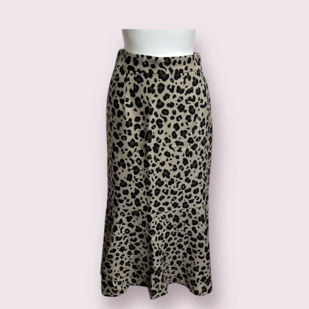 New Women's AZUL BY MOUSSY Leopard Print Long Skirt Good Condition