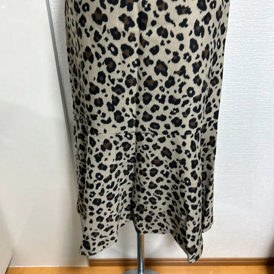 New Women's AZUL BY MOUSSY Leopard Print Long Skirt Good Condition