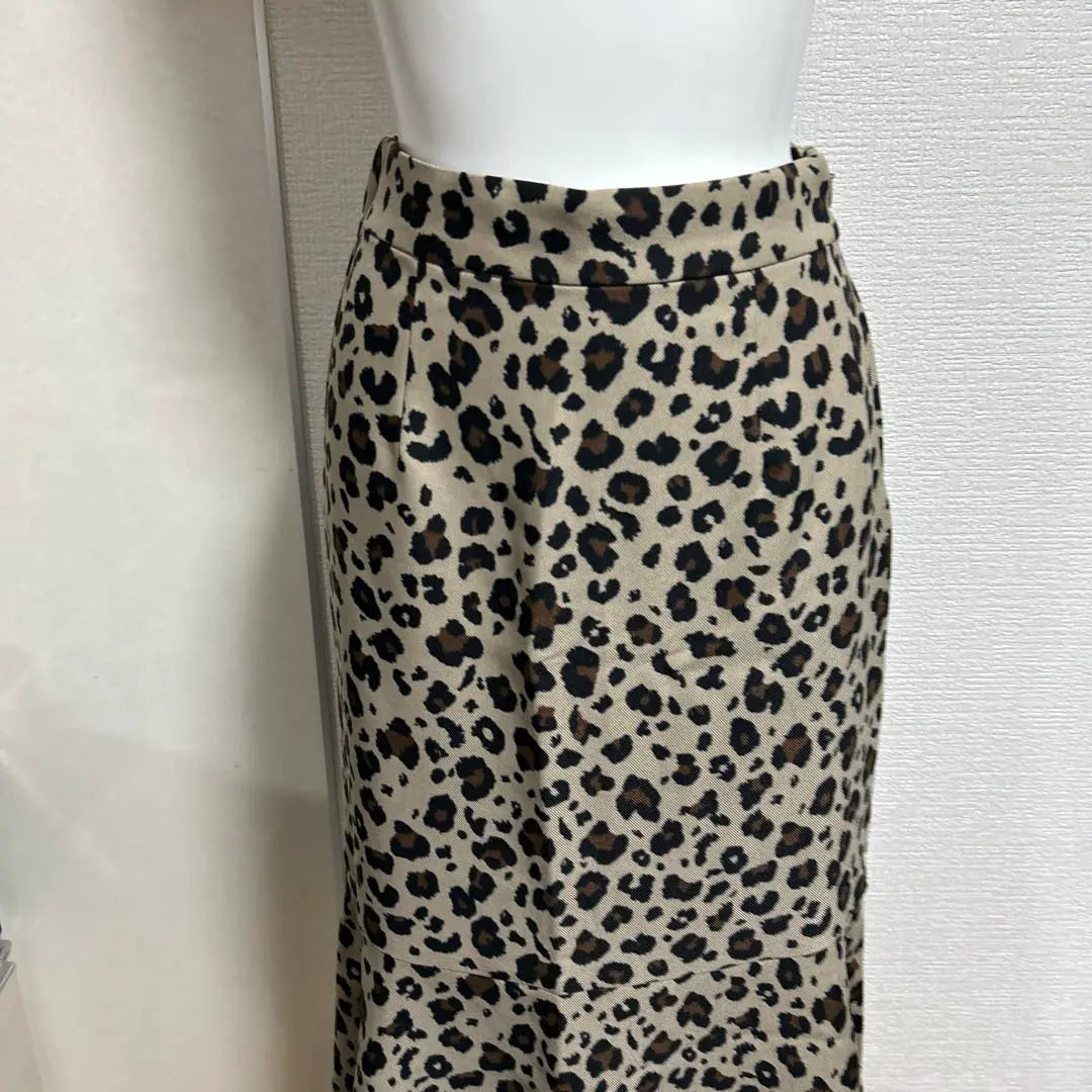 New Women's AZUL BY MOUSSY Leopard Print Long Skirt Good Condition