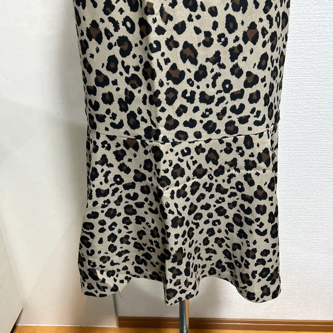 New Women's AZUL BY MOUSSY Leopard Print Long Skirt Good Condition