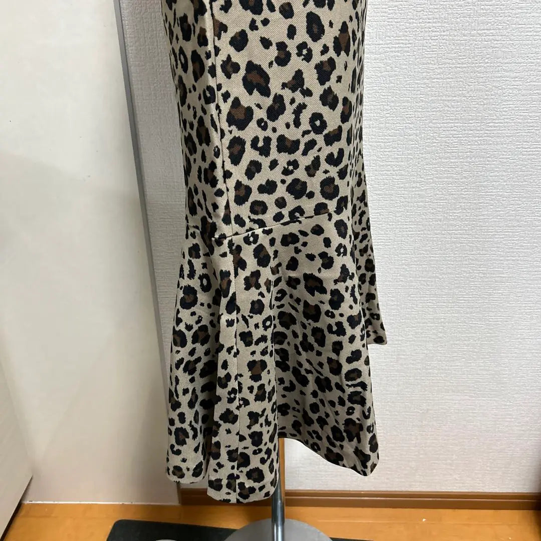 New Women's AZUL BY MOUSSY Leopard Print Long Skirt Good Condition