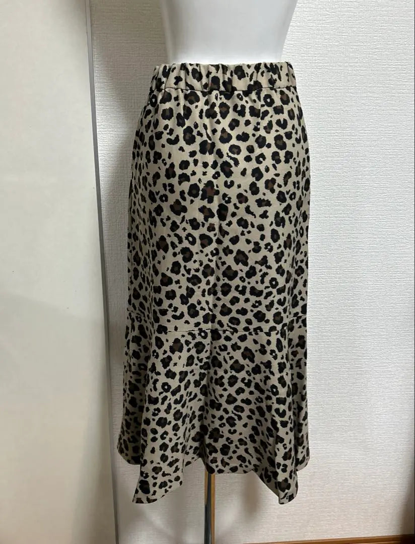 New Women's AZUL BY MOUSSY Leopard Print Long Skirt Good Condition