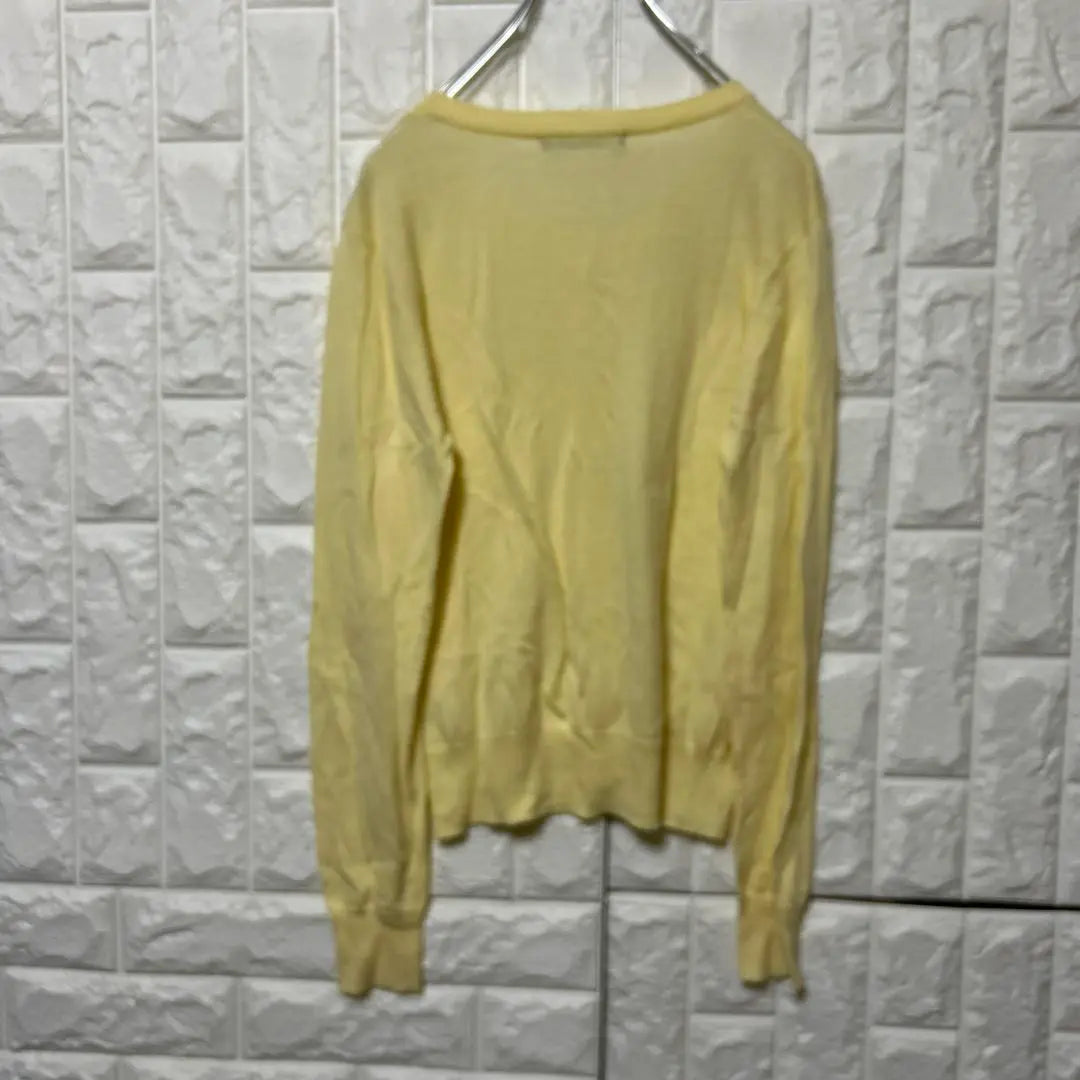 PAGEBOY Page Boy Thin Knit Cardigan Light Yellow Size F