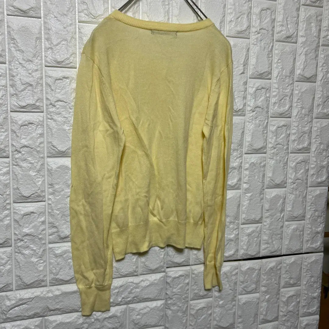 PAGEBOY Page Boy Thin Knit Cardigan Light Yellow Size F