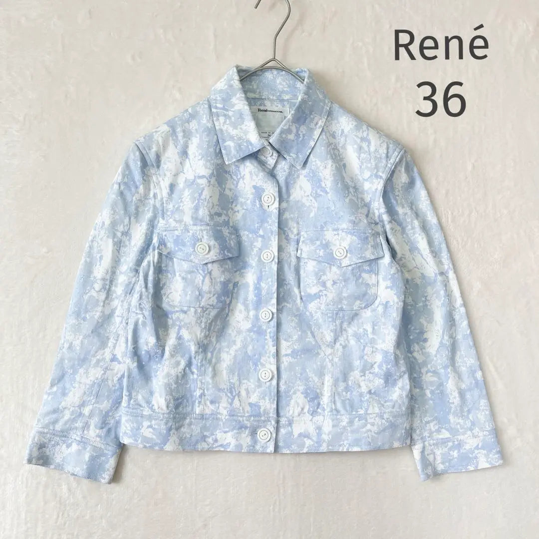 ◇138 René [36] Blouson jacket short length blue