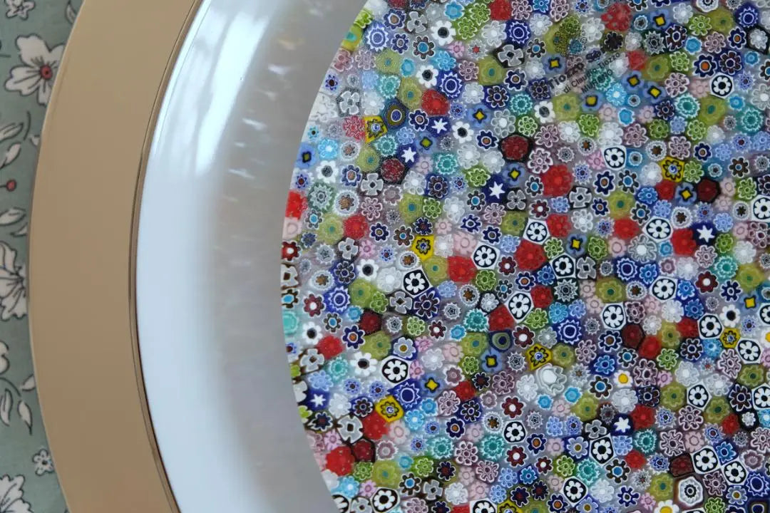 Venetian Glass Venetian Glass Milfiori Plate Artist Enami Fujiko