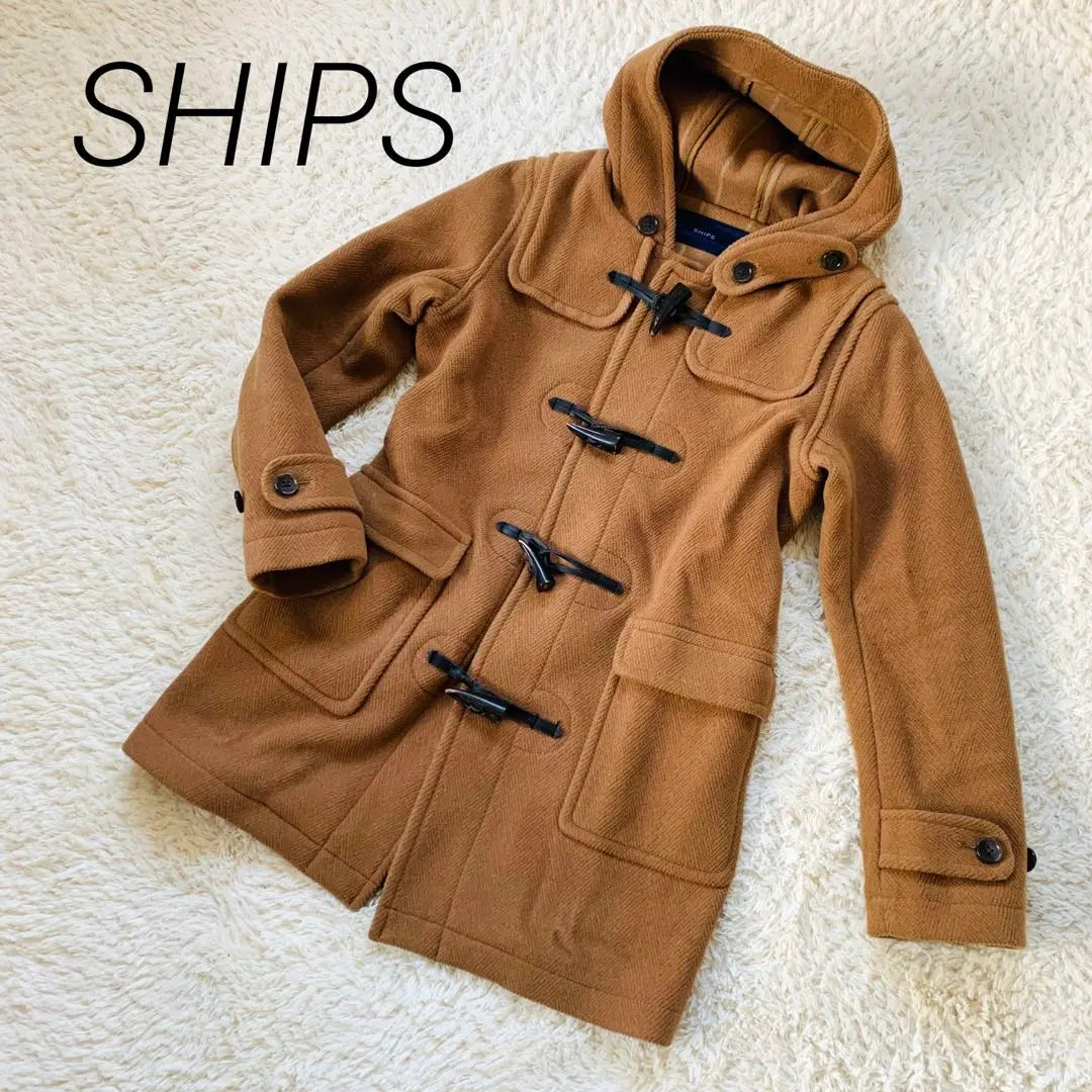 SHIPS Ships Duffle Coat Camel Brown Size 36 Popular Model