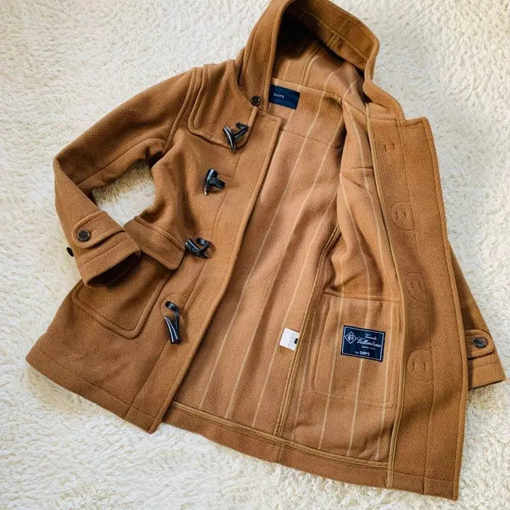 SHIPS Ships Duffle Coat Camel Brown Size 36 Popular Model