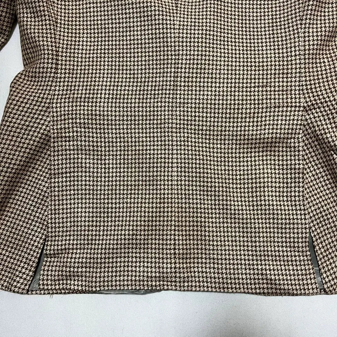 [POLO RALPHLAUREN] 80s USA made tailored JKT houndstooth