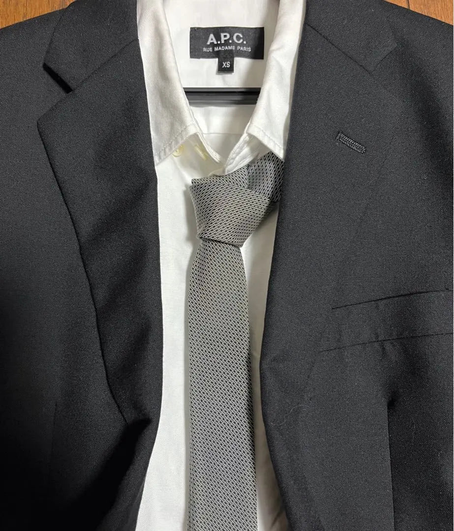 [Final price] Dior Narrow Tie Dark Gray Silk