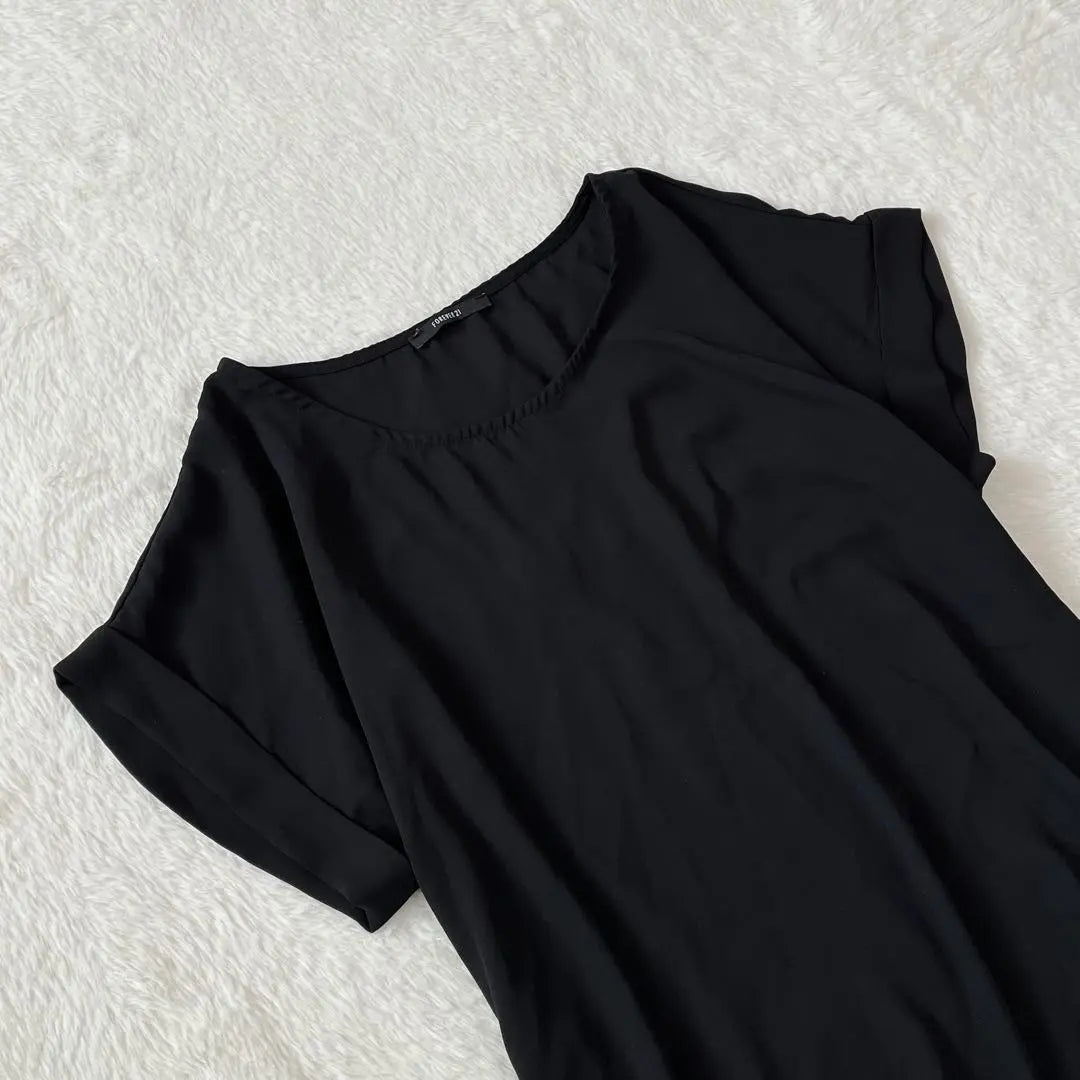 [Forever 21] Sheer top, short sleeve, sheer, thin, beautiful, casual, black