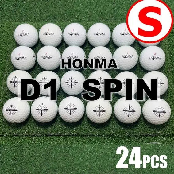 [S115] HONMA D1 SPIN White Lost Ball 24 Balls