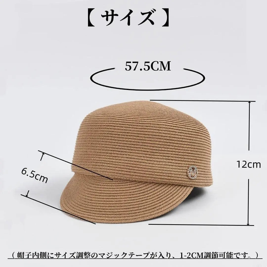 Women's hat, summer, casquette, beige, new, sunshade, stylish