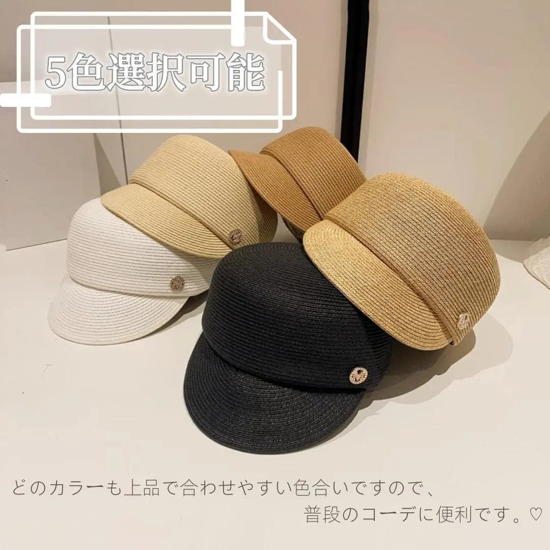 Women's hat, summer, casquette, beige, new, sunshade, stylish