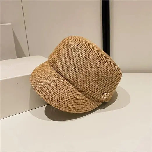 Women's hat, summer, casquette, beige, new, sunshade, stylish