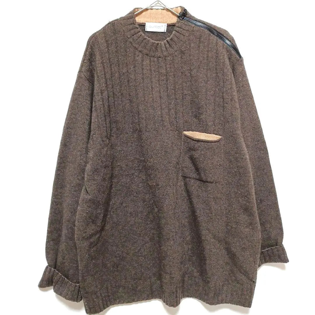 ⑧ Ointet Men's Knit Sweater Tops Large Sizes Dark Brown