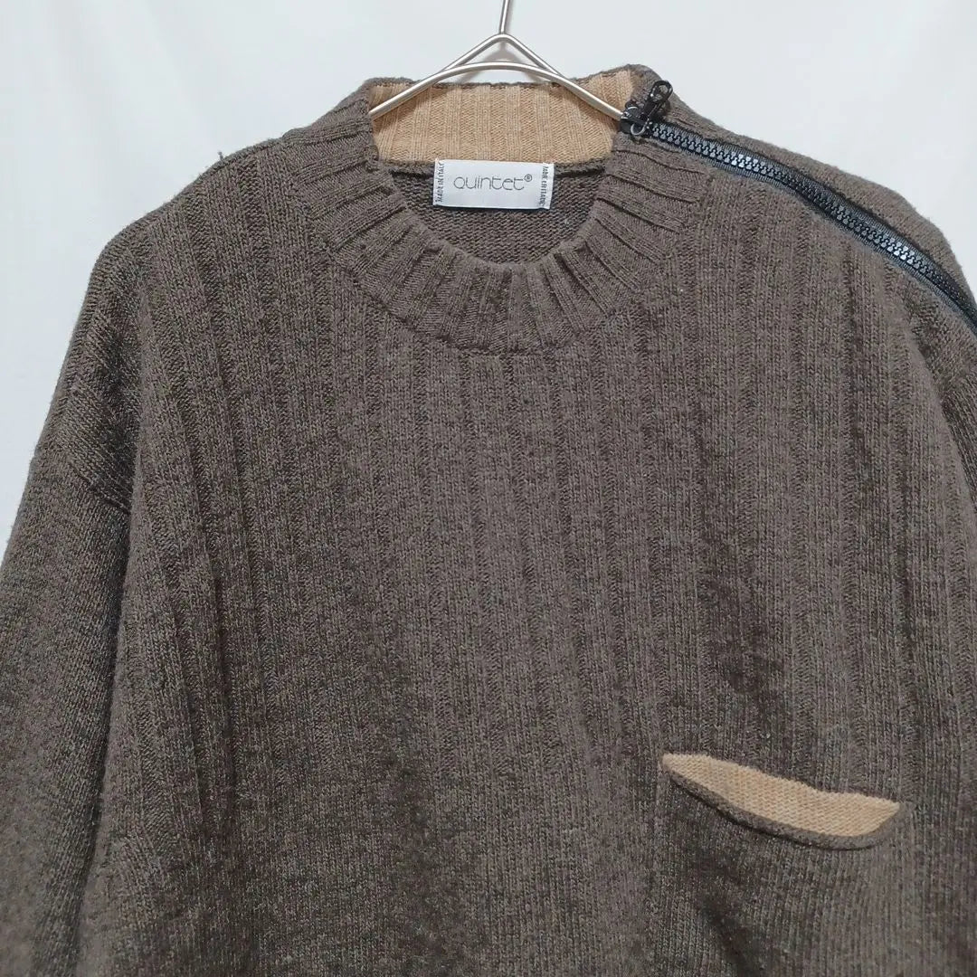 ⑧ Ointet Men's Knit Sweater Tops Large Sizes Dark Brown