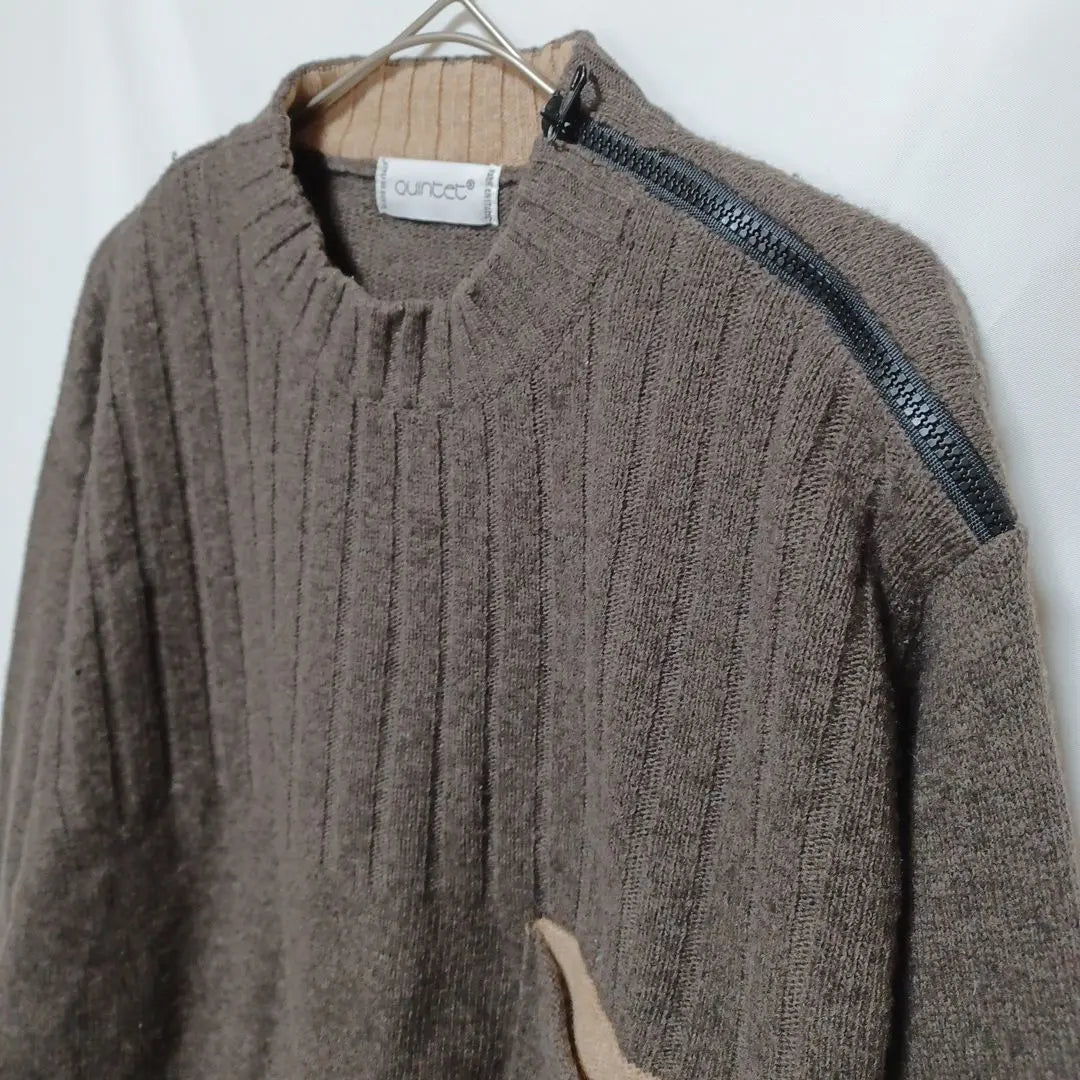 ⑧ Ointet Men's Knit Sweater Tops Large Sizes Dark Brown